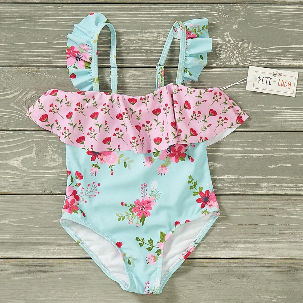 Vintage Floral Swimsuit
