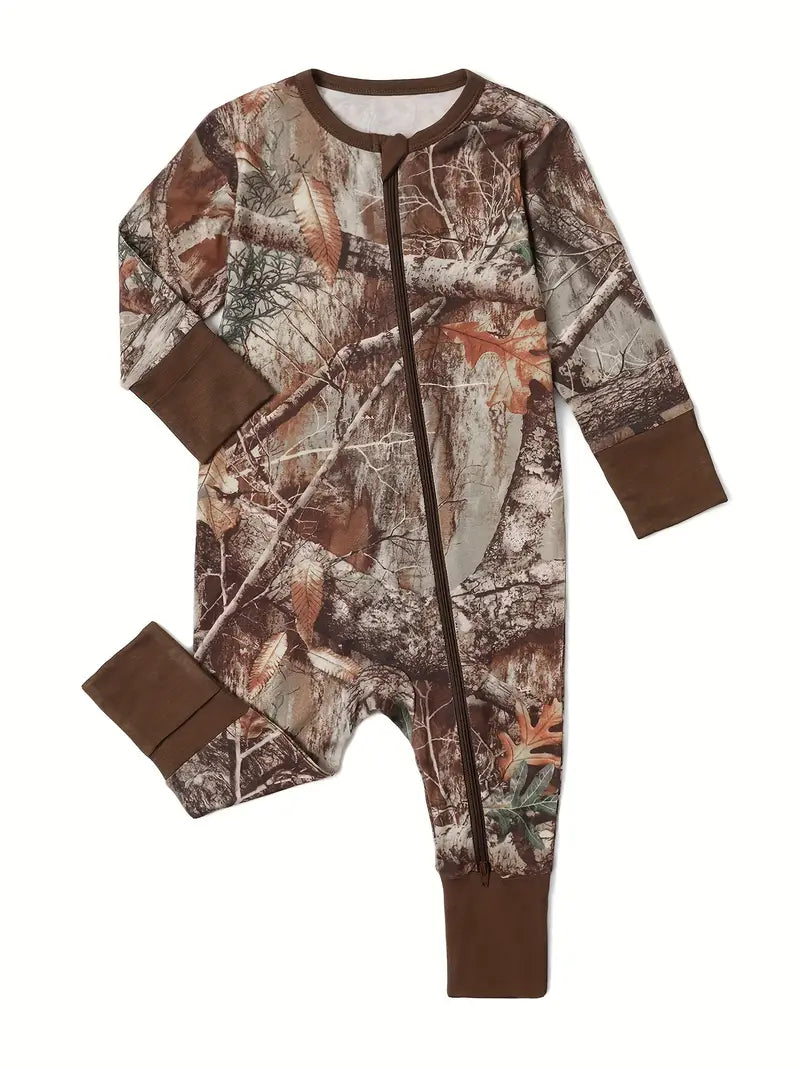 Babies Bamboo Zipper Pajamas