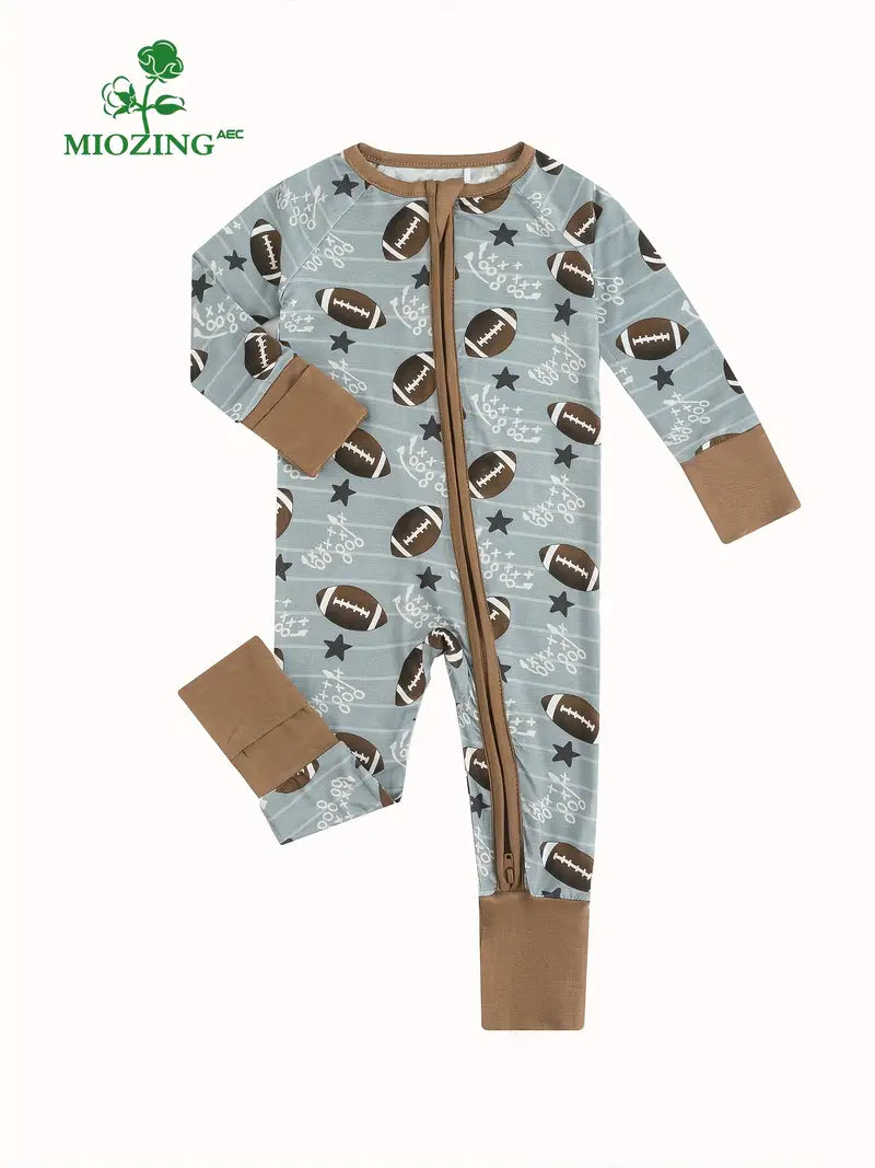 Babies Bamboo Zipper Pajamas