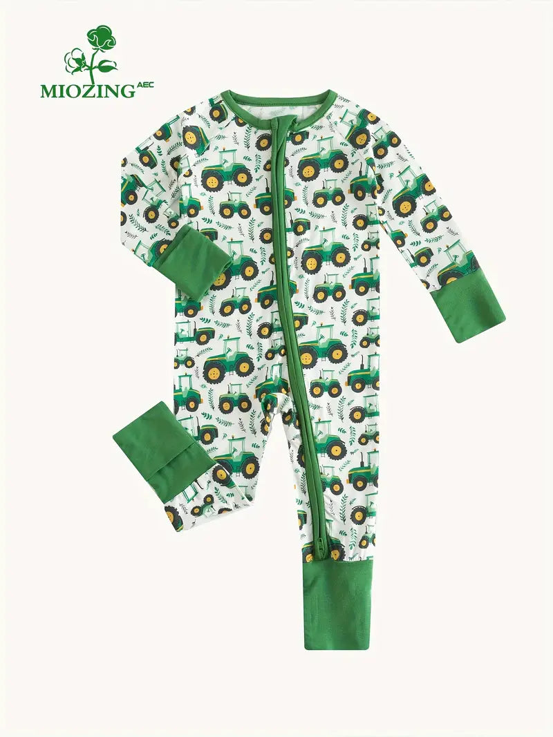 Babies Bamboo Zipper Pajamas