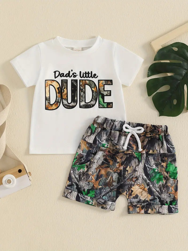 Dad's Little Dude Short Set