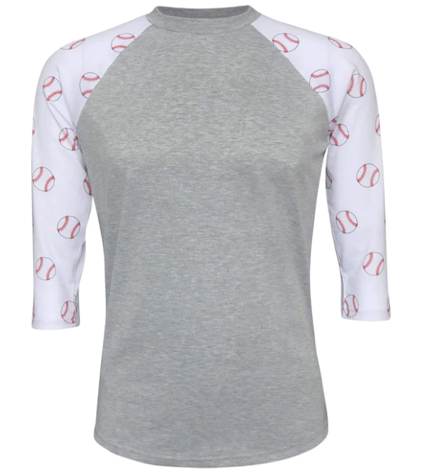 3/4 Sleeve Baseball/Softball Raglan - Customization Available