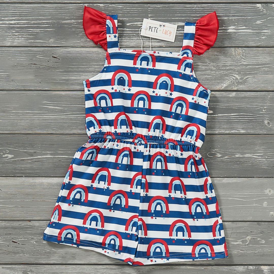 Red White & Rainbows Jumpsuit