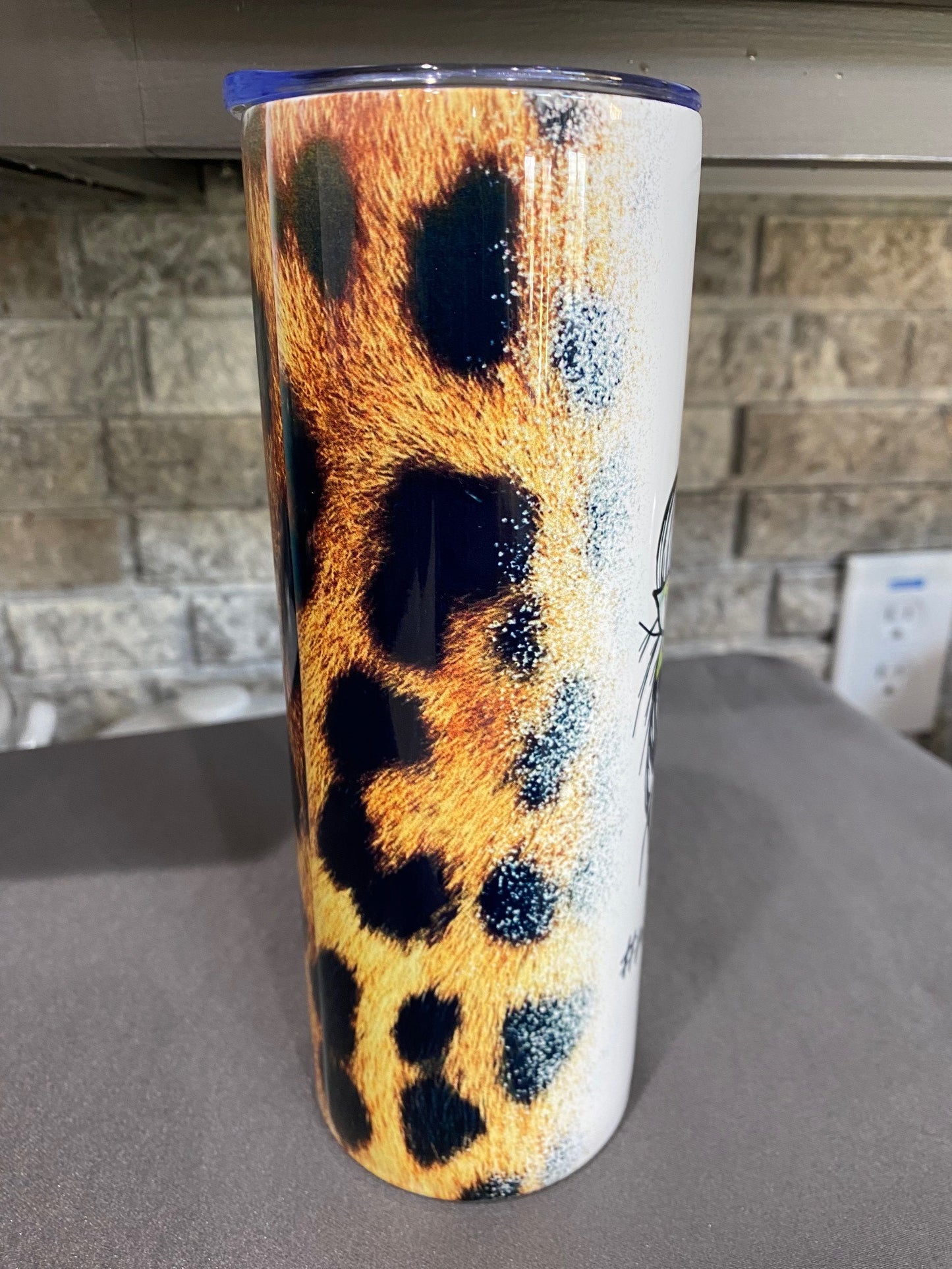 20 oz. Tumbler - Baseball/Softball #MomofBoth Cheetah