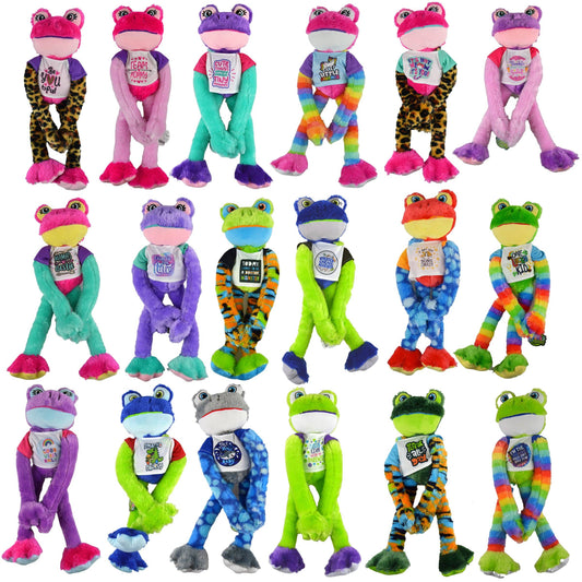 Funky Frog Large Long Arm Plush Toy