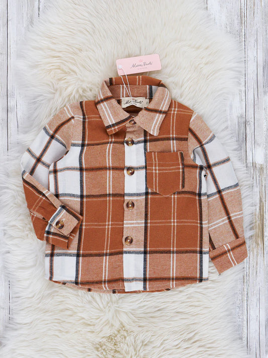 Autumn Plaid Button Up Shirt