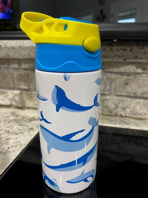 Blue Whale Flip Top Sippy Tumbler