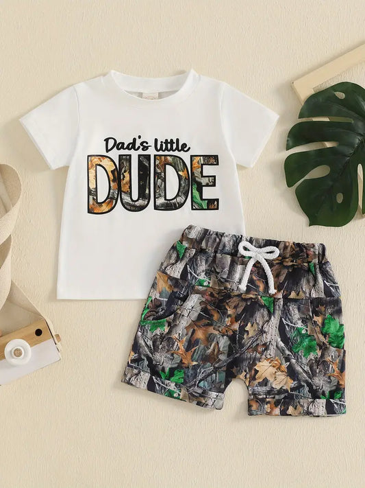 Dad's Little Dude Short Set