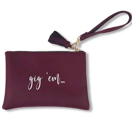 Texas A&M Gig 'Em Wristlet