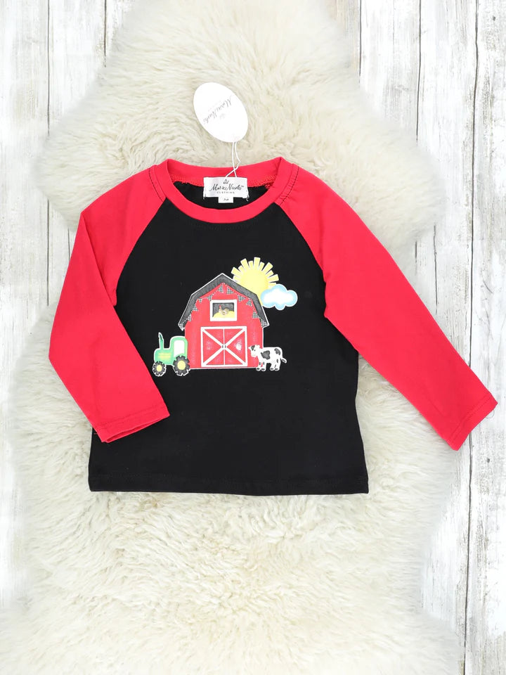 Red Barn Raglan Shirt
