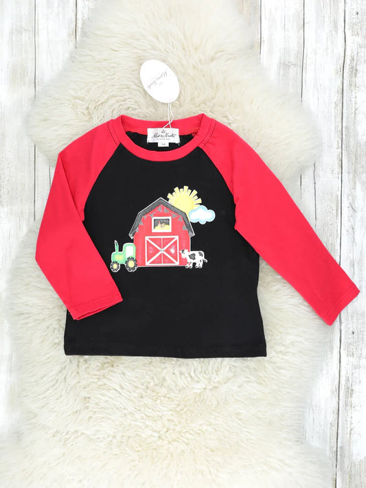 Red Barn Raglan Shirt