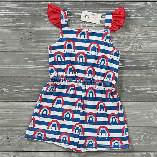 Red White & Rainbows Jumpsuit