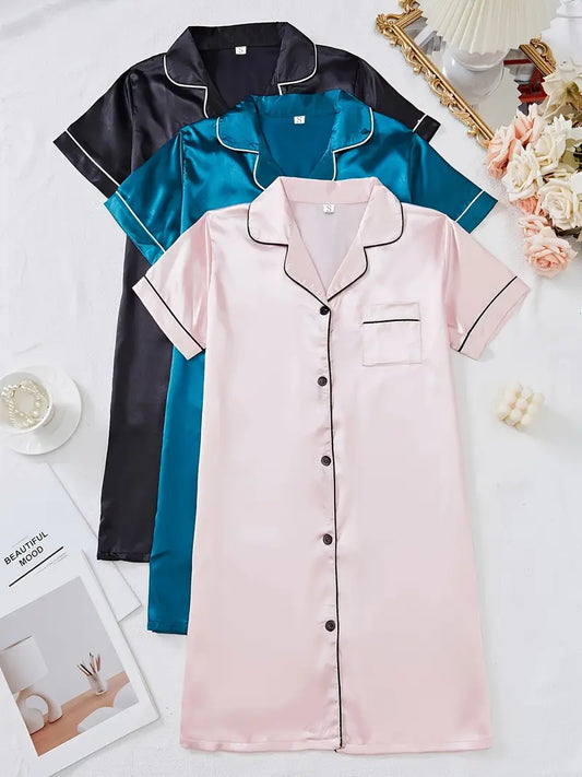 Women's Satin Sleep Dress