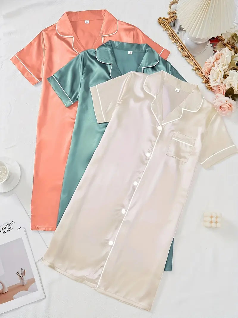 Women's Satin Sleep Dress