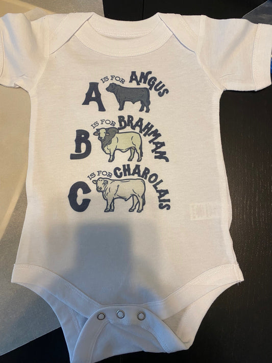 Shirts - A is for Angus, B is for Brahman, C is for Charolais