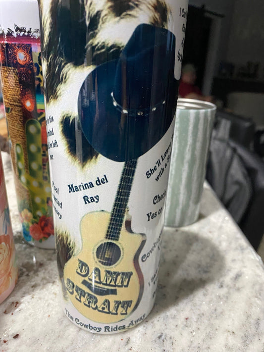 20 oz. Tumbler - George Strait - Damn Strait