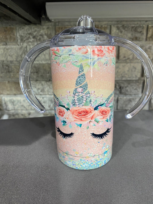 12 oz. Sippy Tumbler - Unicorn
