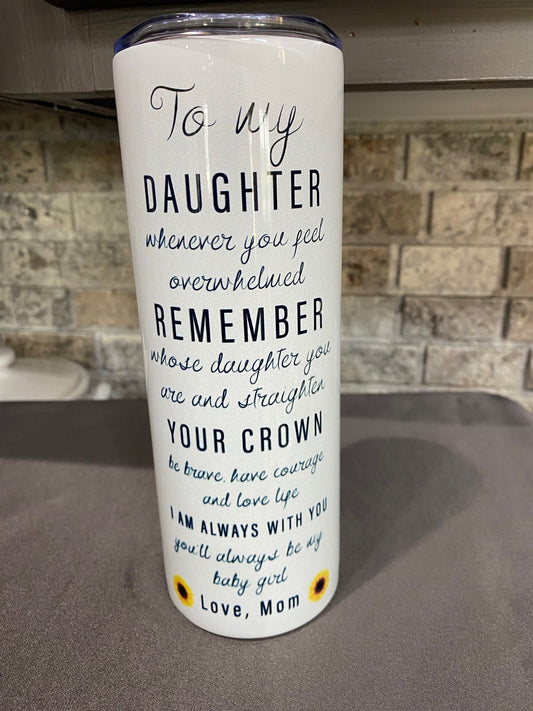 20 oz. Tumbler - You are My Sunshine - Love, Mom
